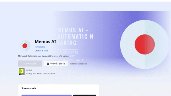 Memos AI interface preview