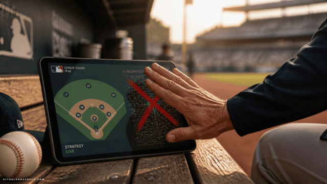 MLB AI Ban Explained: No More Dugout iPad Apps for Pitch Calling and Substitutions