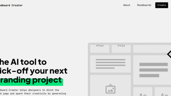 Moodboard Creator interface preview