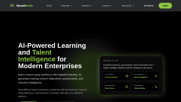 NeuralMinds interface preview