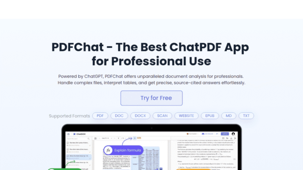 PDFChat interface preview