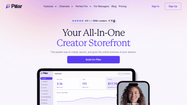 Pillar interface preview