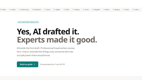 PlanTripAI interface preview