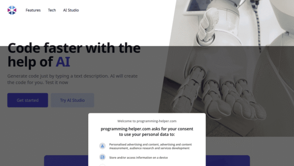 Programming Helper interface preview