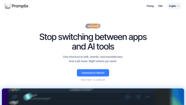 Promptix interface preview