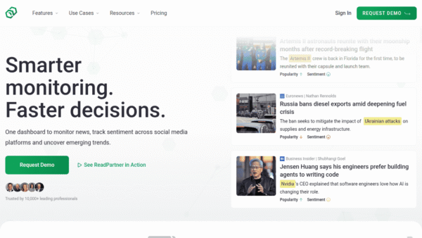 ReadPartner interface preview