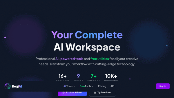 RegiAI interface preview