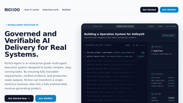 Richoo Agent interface preview