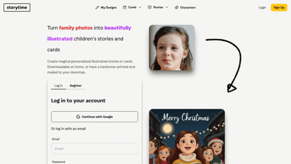 Storytime interface preview