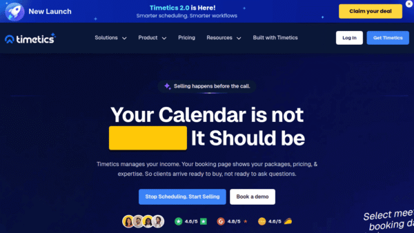 Timetics AI interface preview