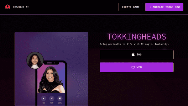 Tokkingheads interface preview