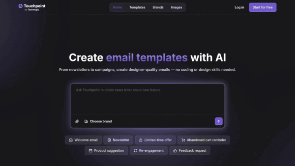 Touchpoint interface preview