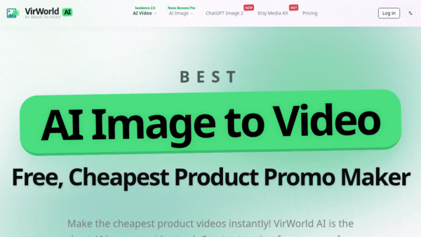 VirWorld AI – Image to Video interface preview