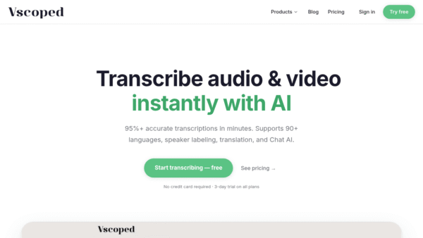 Vscoped interface preview