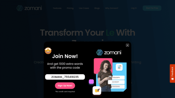 Zomani interface preview