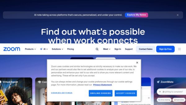 Zoom Workplace interface preview