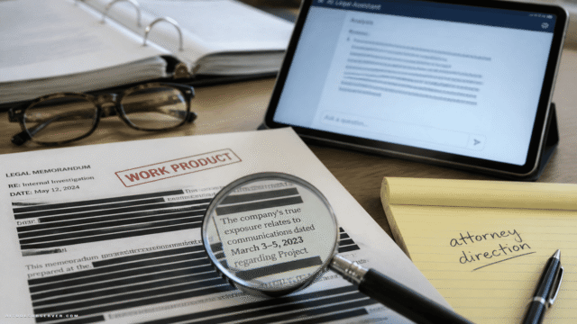 AI in Litigation: Shealy v. Seaside Limits Work Product Protection for ChatGPT-Generated Documents