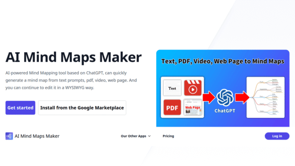 AI Mind Maps Maker interface preview