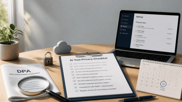 AI Tool Privacy Checklist: What to Verify Before Sharing Company Data