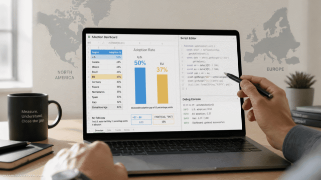 Ajelix Data: 50% of U.S. Workers Use Advanced AI Features vs 37% in the EU