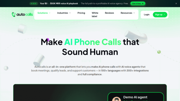 Autocalls interface preview