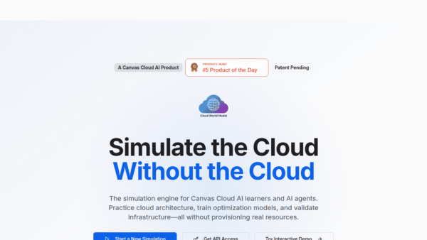 Cloud World Model interface preview