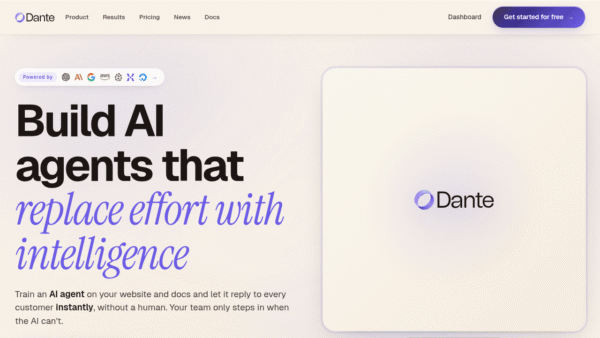 Dante AI interface preview