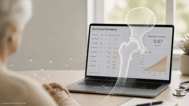 Deep Learning Model Predicts Hip Fracture Risk From Routine Health Data at Population Scale