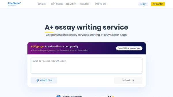 EduBirdie interface preview