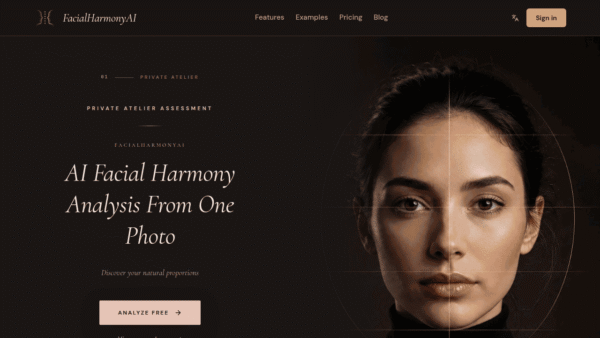 FacialHarmonyAI interface preview