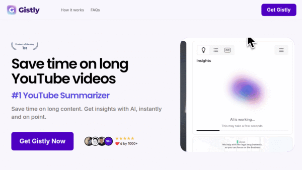 Gistly interface preview