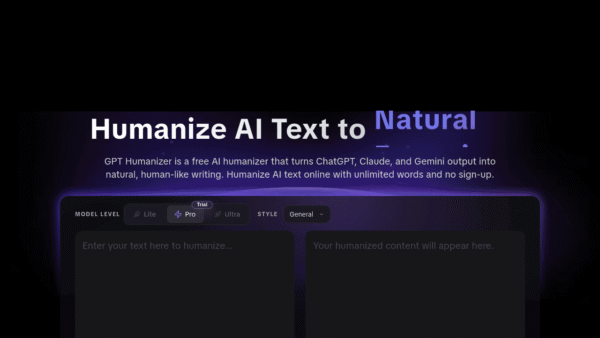 GPTHumanizer AI interface preview