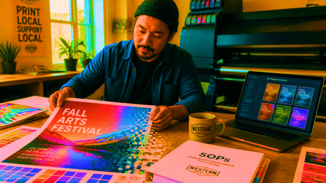 How Small Print Shops Use AI for Design, Marketing, and Faster Client Work