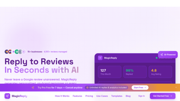 MagicReply interface preview