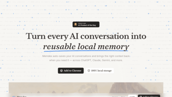 Memdex interface preview