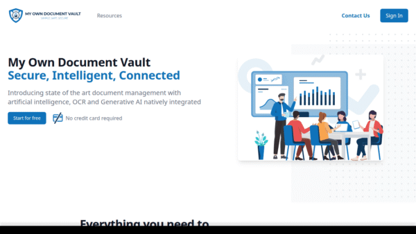 MODV – My Own Document Vault interface preview
