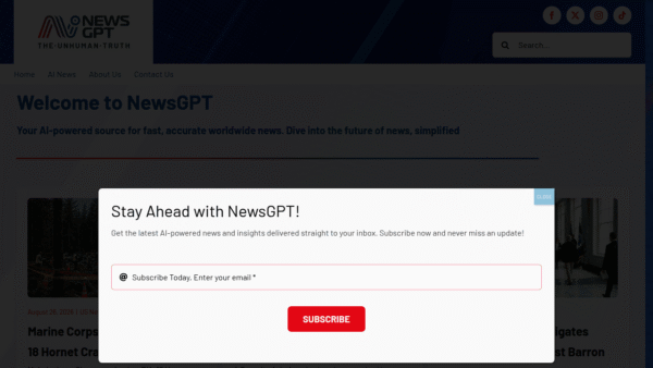 NewsGPT interface preview