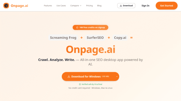 Onpage.ai interface preview
