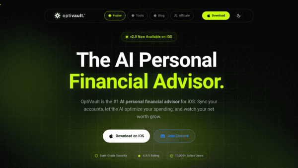 OptiVault interface preview
