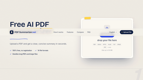 PDF Summarizer interface preview