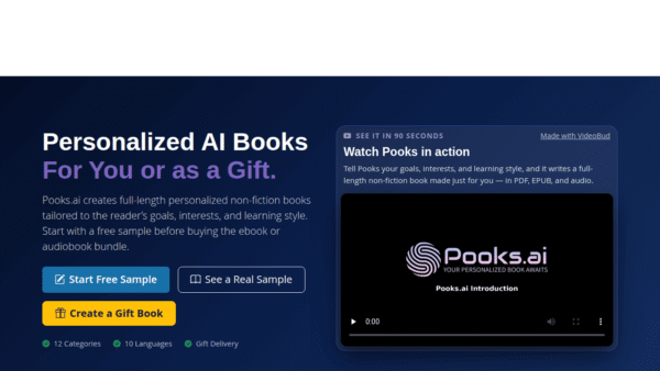 Pooks.ai interface preview