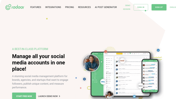 RADAAR interface preview