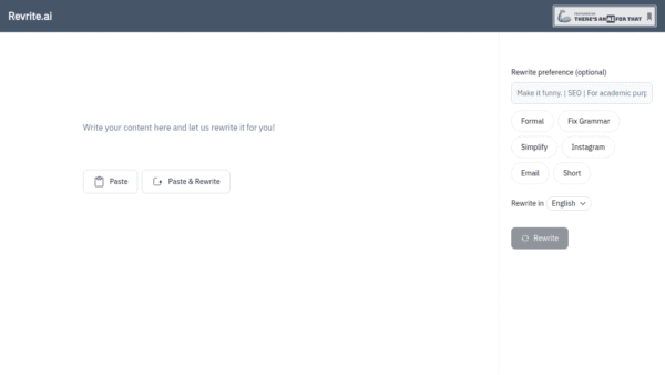 revrite.ai interface preview