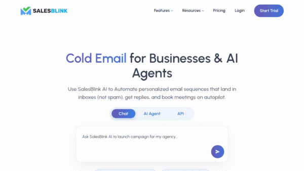 SalesBlink interface preview