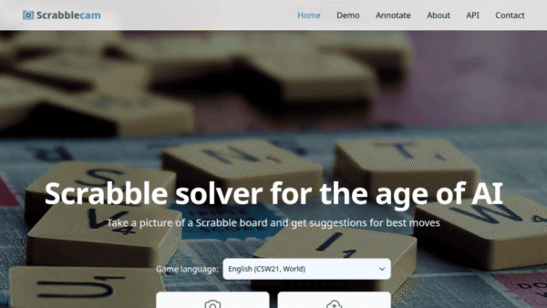 Scrabblecam interface preview