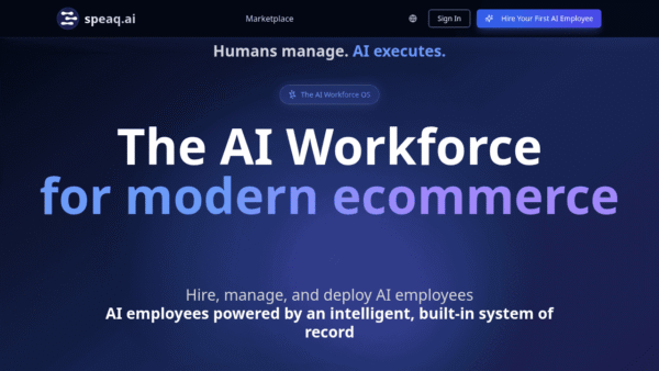 speaq.ai interface preview