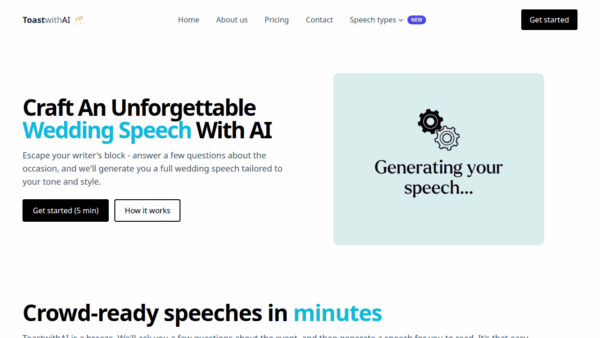 ToastwithAI interface preview
