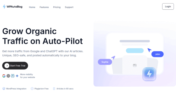 WP AutoBlog interface preview