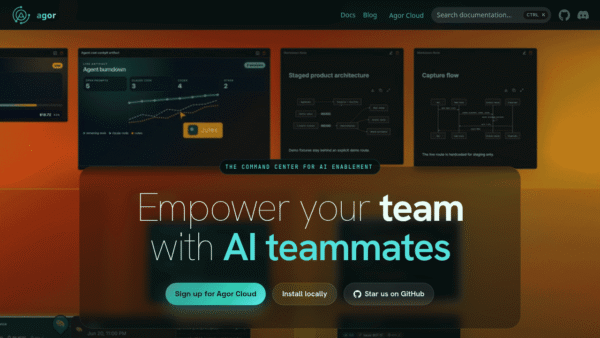 Agor interface preview