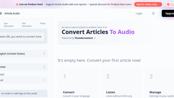 ArticleAudio interface preview